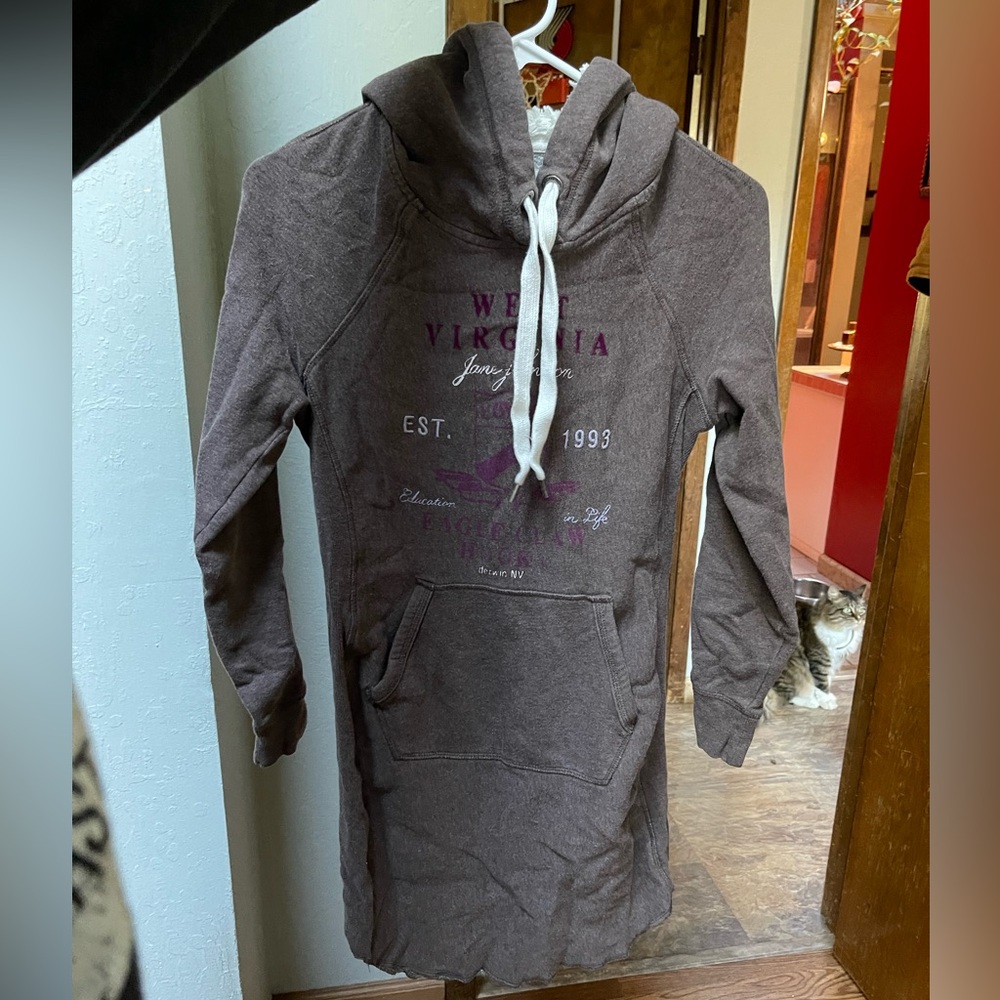 Embroidered hoodie by H&M - long silhouette